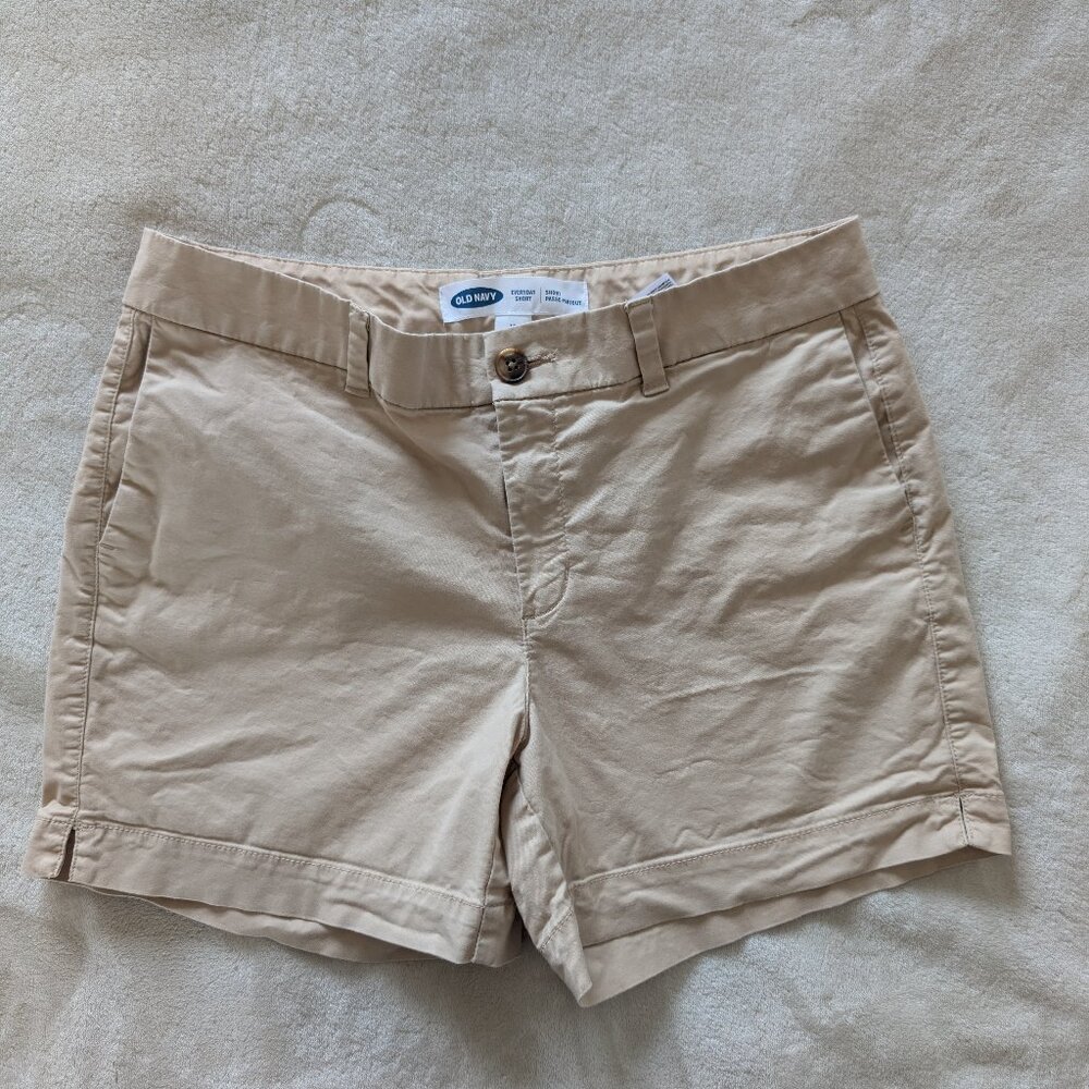 3/$30 Tan Everyday Shorts - low rise